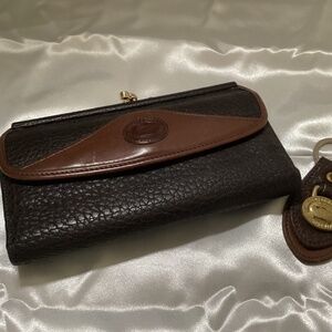 Dooney & Bourke Brown Leather Wallet - NO LONGER HAVE Matching Key Fob